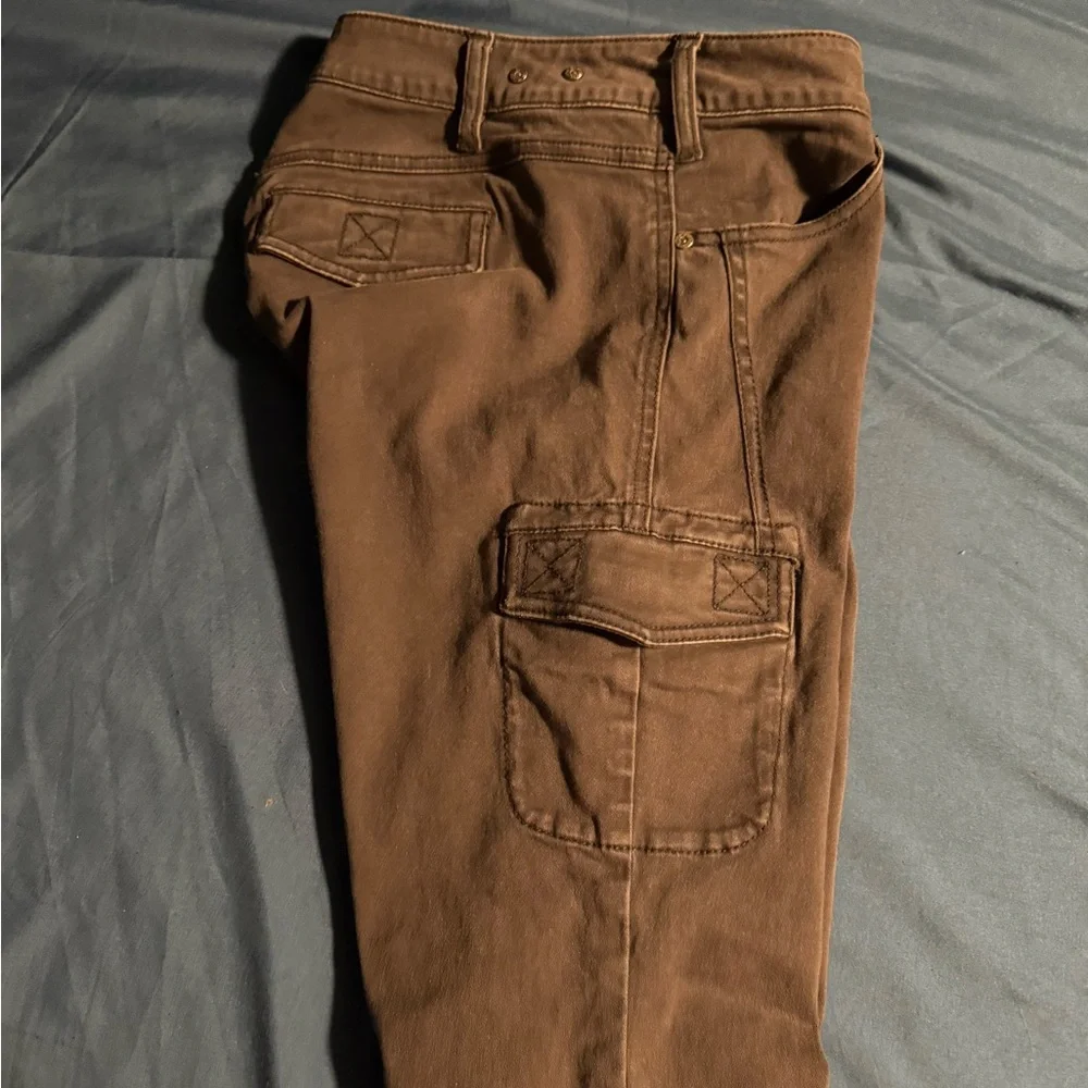 CAbi Women's Brown Cargo Jeans - Picture 3 of 4